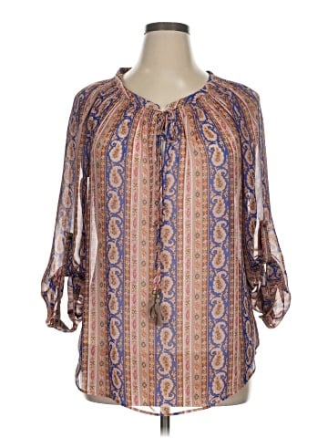 Gibson Latimer 3/4 Sleeve Blouse (view 1)