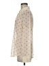 Hinge 100% Polyester Polka Dots Ivory Long Sleeve Blouse Size M - photo 5
