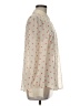 Hinge 100% Polyester Polka Dots Ivory Long Sleeve Blouse Size M - photo 4