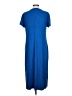 Assorted Brands Solid Blue Casual Dress Size L - photo 2