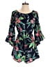 Hint of Blush 100% Polyester Tropical Blue Romper Size S - photo 1