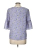 Everly Blue 3/4 Sleeve Blouse Size L - photo 2