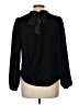 Ann Taylor 100% Polyester Black Long Sleeve Blouse Size M - photo 2