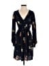 Xhilaration 100% Polyester Floral Blue Casual Dress Size S - photo 1