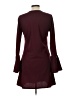 Assorted Brands Solid Burgundy Casual Dress Size L - photo 2