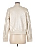 Marrakech 100% Polyurethane Metallic Ivory Jacket Size M - photo 2