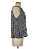 Ann Taylor LOFT 100% Polyester Black Sleeveless Blouse Size M - photo 4