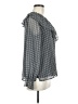 Ann Taylor LOFT 100% Polyester Gray Long Sleeve Blouse Size M - photo 4