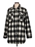 Thread & Supply 100% Polyester Plaid Gray Coat Size L - photo 1