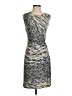 Nic + Zoe Graphic Gray Cocktail Dress Size P (petite) - photo 1