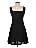 Unbranded Solid Black Casual Dress Size M - photo 2