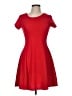 Olivia Rae Solid Red Casual Dress Size M - photo 1