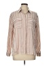 Assorted Brands Stripes Brown Long Sleeve Button-Down Shirt Size L - photo 1