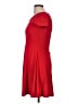 Olivia Rae Solid Red Casual Dress Size M - photo 5