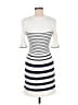 Assorted Brands Stripes White Casual Dress Size M - photo 2