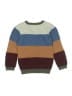 Deux Par Deux Color Block Brown Pullover Sweater Size 7 - photo 2