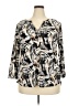 Dana Buchman Print Ivory 3/4 Sleeve Blouse Size XXL - photo 1