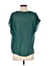 Ecote 100% Polyester Teal Short Sleeve Blouse Size M - photo 2