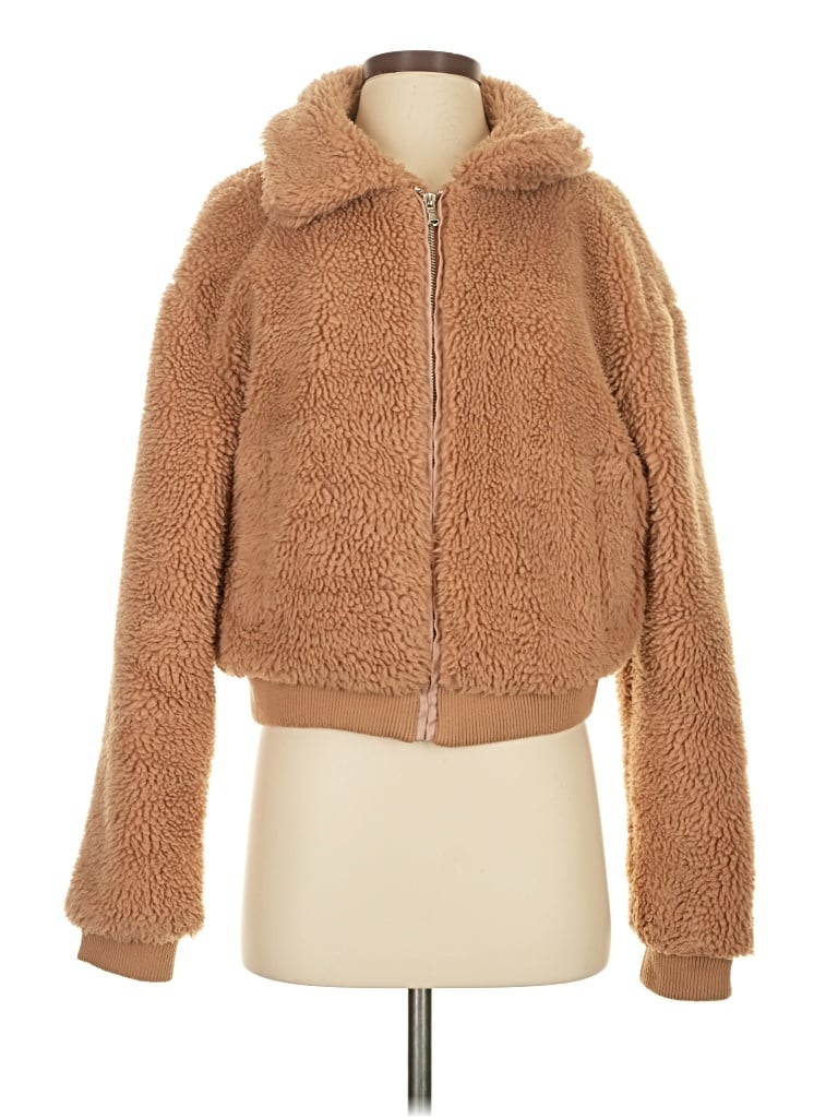 Tiger Mist Faux Fur Jacket: Brown Jackets & Outerwear - Size Small
