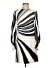 Nicole Miller 100% Polyester Stripes Ivory Cocktail Dress Size 0 - photo 1