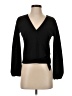 TeXTURE & THREAD Madewell Black Long Sleeve Blouse Size XS - photo 1