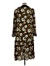 Walter Baker Print Brown Yellow Casual Dress Size XL - photo 2