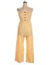 Unbranded 100% Polyester Polka Dots Yellow Jumpsuit Size M - photo 1