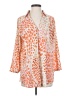 CAbi 100% Polyester Animal Print Orange Kimono Size S - photo 1
