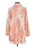 CAbi 100% Polyester Animal Print Orange Kimono Size S - photo 2