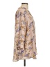 Joan Rivers 100% Polyester Floral Tan 3/4 Sleeve Blouse Size 12 - photo 4