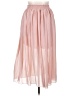 Unbranded 100% Polyester Solid Pink Casual Skirt Size XL - photo 1