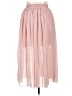 Unbranded 100% Polyester Solid Pink Casual Skirt Size XL - photo 2