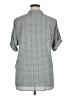 MICHAEL Michael Kors Print Gray Short Sleeve Blouse Size XL - photo 2