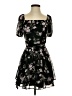 Lily Rose 100% Polyester Floral Black Cocktail Dress Size XS - photo 1