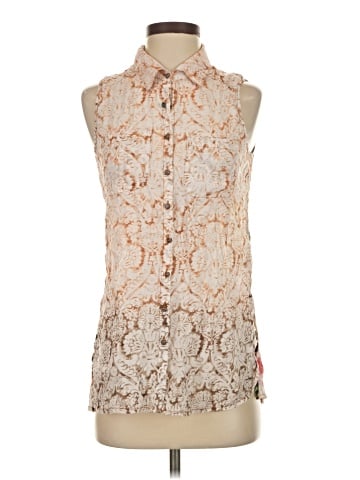 Aratta Silent Journey Sleeveless Button-Down Shirt (view 1)
