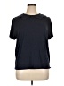 J.Crew 100% Cotton Black Blue Short Sleeve Top Size XL - photo 1