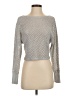 Express Metallic Silver Pullover Sweater Size S - photo 1