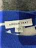 Amour Vert 100% Cotton Animal Print Blue Pullover Sweater Size L - photo 3