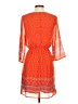 Alya 100% Polyester Paisley Orange Casual Dress Size S - photo 2