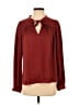 Tart 100% Polyester Burgundy Long Sleeve Blouse Size S - photo 1