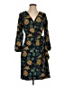 J.Crew 100% Polyester Print Teal Casual Dress Size 2 - photo 1