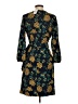 J.Crew 100% Polyester Print Teal Casual Dress Size 2 - photo 2