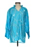 Boho Chic Blue 3/4 Sleeve Blouse Size XS - photo 1