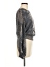 Walter Baker 100% Lyocell Metallic Silver Long Sleeve Blouse Size M - photo 4