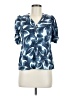 Chico's Blue Short Sleeve Polo Size Med (1) - photo 1
