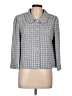 St. John Collection Houndstooth Gray Blue Blazer Size 12 - photo 1