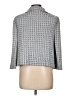St. John Collection Houndstooth Gray Blue Blazer Size 12 - photo 2
