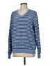 Merona 100% Cotton Stripes Blue Pullover Sweater Size M - photo 1