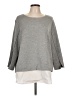Violeta by Mango Gray Long Sleeve Top Size L - photo 1