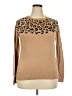 Merona Animal Print Tan Pullover Sweater Size XXL - photo 1